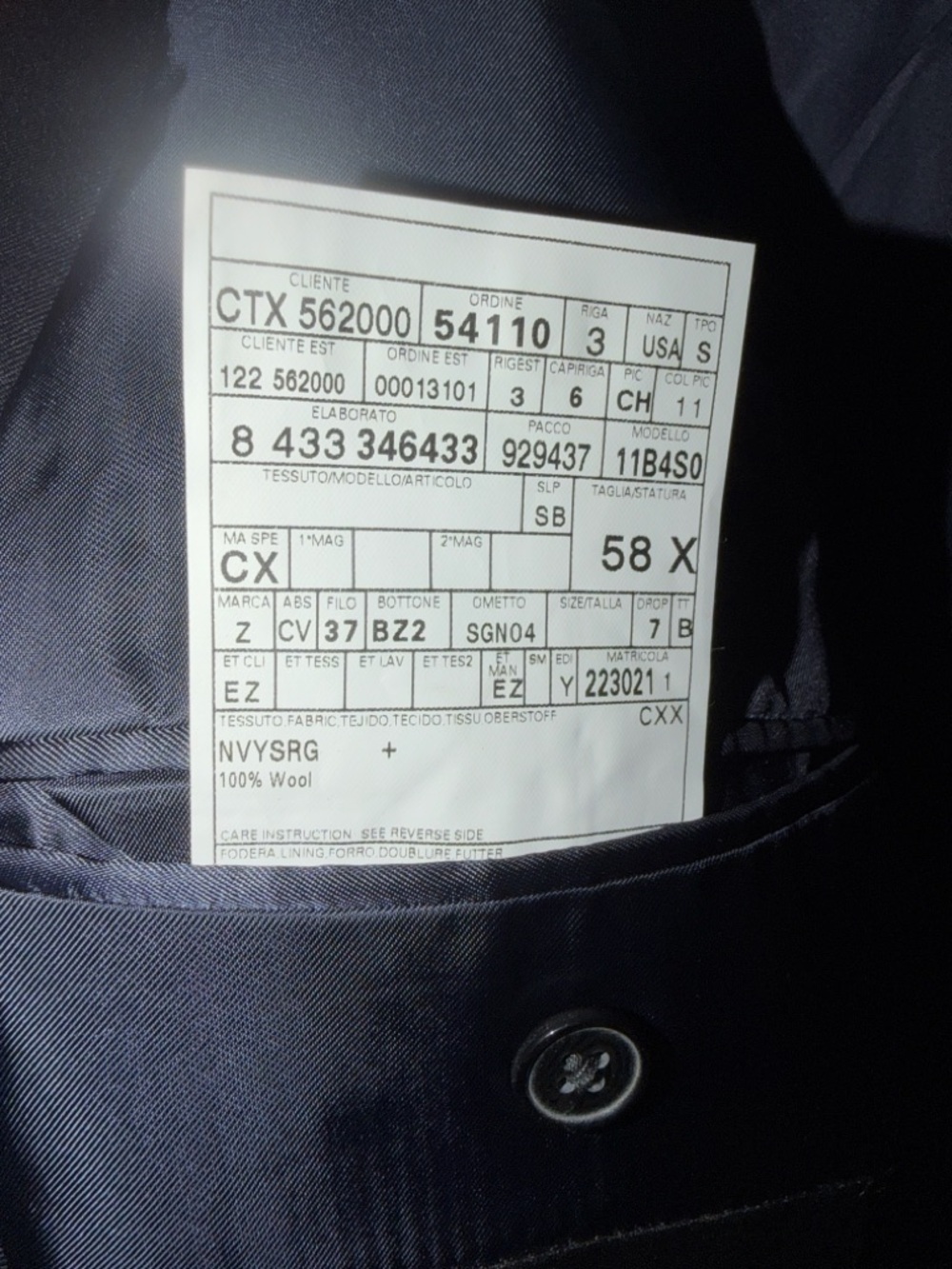 XXL Ermenegildo Zegna Suit Top - Picture 7 of 9